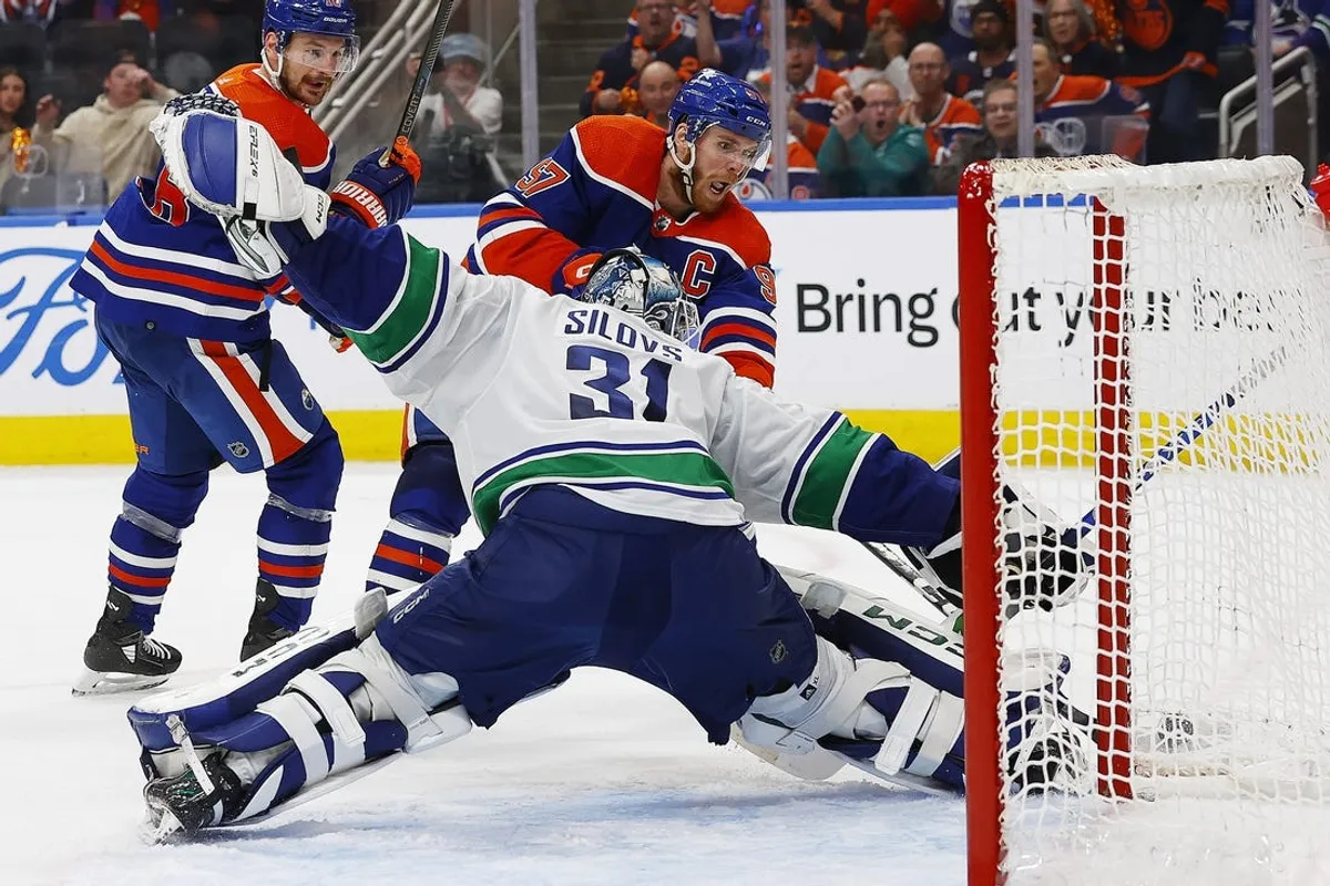 NHL: Stanley Cup Playoffs-Vancouver Canucks at Edmonton Oilers