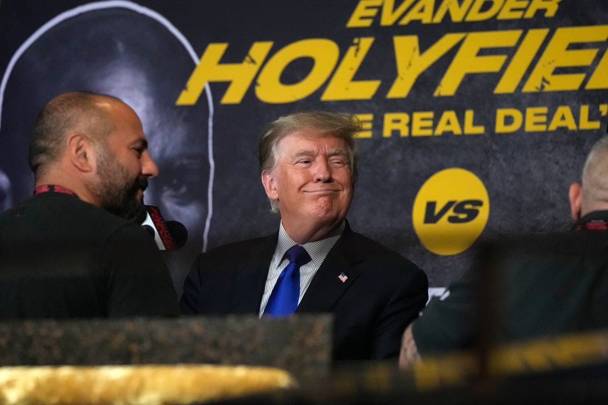 Evander Holyfield allowed Donald Trump to make $2.5 million off his 2021 boxing match