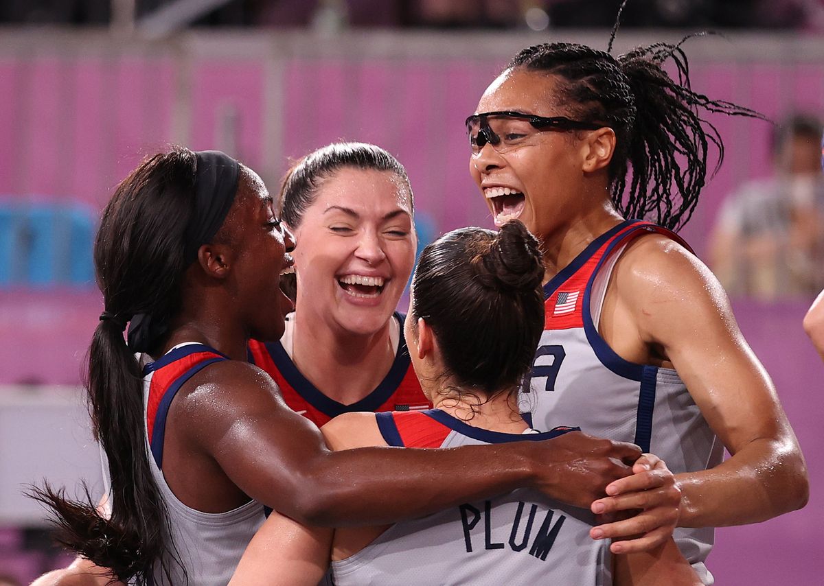 The women’s 3x3 team handled their business